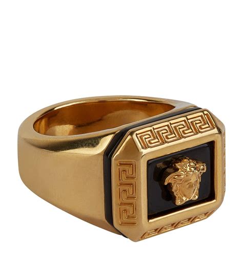 versace ring herren echt gold|Versace ring size chart.